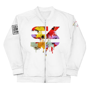 Drippy Wet Leaves Unisex Bomber Jacket