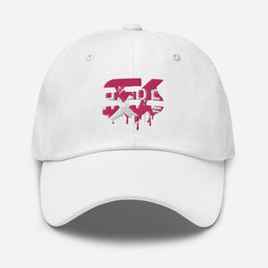 Drippy Breast Cancer Awareness Month Dad hat