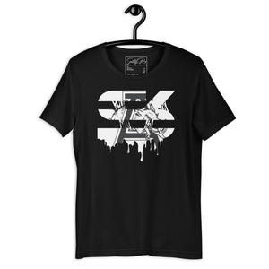 Drippy B&W Arkansas Unisex t-shirt